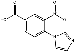 3-硝基-4-(1-咪唑基)苯甲酸 结构式