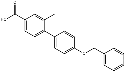 4-(4-苄氧基苯基)-3-甲基苯甲酸 结构式
