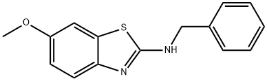 N-BENZYL-6-METHOXY-1,3-BENZOTHIAZOL-2-AMINE 结构式