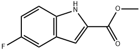 5-氟-1H-吲哚-2-羧酸甲酯 结构式