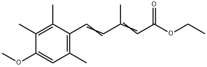 Ethyl-5-(4-methoxy-2,3,6-trimethylphenyl)-3-methyl-2,4-pentadienoate 结构式