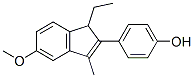 4-(1-ethyl-5-methoxy-3-methyl-1H-inden-2-yl)phenol 结构式