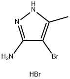 5-氨基-4-溴-3-甲基吡唑 氢溴化物 结构式