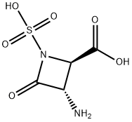 2-Azetidinecarboxylicacid,3-amino-4-oxo-1-sulfo-,(2R-trans)-(9CI) 结构式