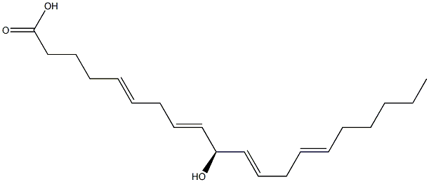 10-hydroxyeicosatetraenoic acid 结构式