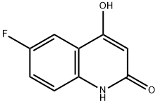 6-氟-2,4-二羟基喹啉 结构式
