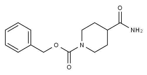 1-苄氧羰基哌啶-4-甲酰胺 结构式
