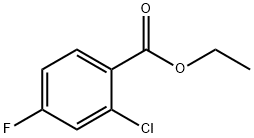 2-氯-4-氟苯甲酸乙酯 结构式