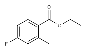 2-甲基-4-氟苯甲酸乙酯 结构式