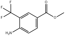 4-氨基3-三氟甲基苯甲酸甲酯 结构式