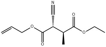 Butanedioic acid, 2-cyano-3-methyl-, 4-ethyl 1-(2-propenyl) ester, [S-(R*,R*)]- (9CI) 结构式