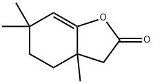 3a,4,5,6-Tetrahydro-3a,6,6-trimethylbenzofuran-2(3H)-one 结构式