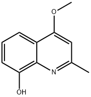 4-甲氧基-2-甲基喹啉-8-醇 结构式