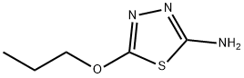 1,3,4-Thiadiazol-2-amine,  5-propoxy- 结构式