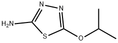 5-异丙氧基-1,3,4-噻二唑-2-胺 结构式