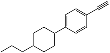 4-(4-丙基环丙基)苯乙炔 结构式