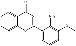 2-(2-氨基-3-甲氧基苯基)-4H-1-苯并吡喃-4-酮 结构式