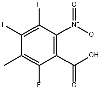 2,4,5-三氟-3-甲基-6-硝基苯甲酸 结构式