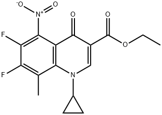 ethyl 1-cyclopropyl-6,7-difluoro-8-methyl-5-nitro4-oxo-1,4-dihydroquinoline-3-ca 