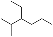3-Ethyl-2-methylhexane. 结构式