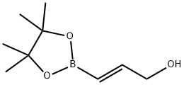 反式-3-羟基丙烯硼酸频哪酯 结构式