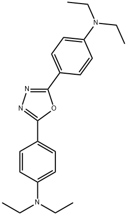 2,5-双(二乙基氨基)苯基-1,3,4-二唑 结构式