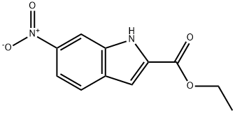 6-硝基吲哚-2-甲酸乙酯 结构式