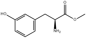 (S)-METHYL 2-AMINO-3-(3-HYDROXYPHENYL)PROPANOATE 结构式