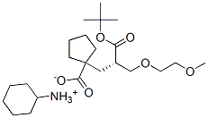 CYCLOHEXYLAMMONIUM 1-[(S)-2-(TERT-BUTOXYCARBONYL)-3-(2-METHOXYETHOXY)PROPYL]CYCLOPENTANECARBOXYLATE 结构式