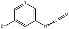 Pyridine, 3-bromo-5-isocyanato- (9CI) 结构式