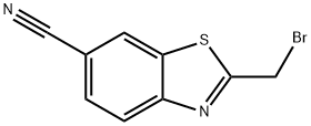 6-苯并噻唑氰基, 2-(溴甲基)- 结构式