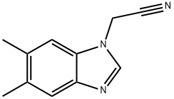 1H-Benzimidazole-1-acetonitrile,5,6-dimethyl-(9CI) 结构式