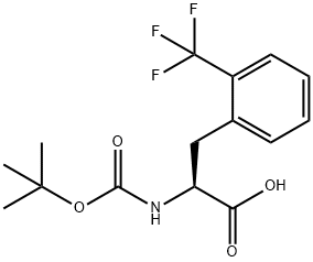 BOC-L-2-三氟甲基苯丙氨酸 结构式
