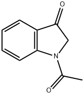 N-乙酰基-3-吲哚啉酮 结构式