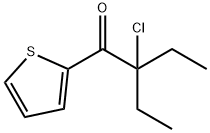 1-Butanone, 2-chloro-2-ethyl-1-(2-thienyl)- (9CI) 结构式