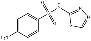 4-氨基-N-(1,3,4-噻二唑-2-基)苯-1-磺酰胺 结构式