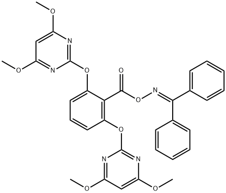 嘧啶肟草醚 结构式