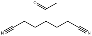 3-乙酰基-3-甲基戊烷二腈 结构式