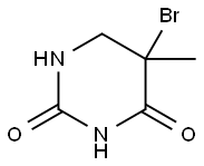 56-二氢-5-溴-5-甲基尿嘧啶 结构式