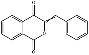 (Z)-3-苄烯-3H-异苯并吡喃-1,4-二酮 结构式