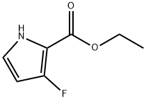 3-氟-1H-吡咯-2-羧酸乙酯 结构式