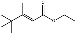 (E)-3,4,4-Trimethyl-2-pentenoic acid ethyl ester 结构式