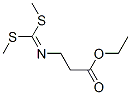 3-AMINO-N-[BIS(METHYLTHIO)METHYLEN]-PROPIONIC ACID ETHYL ESTER 结构式