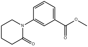 3-(2-氧代-1-哌啶)苯甲酸甲酯 结构式