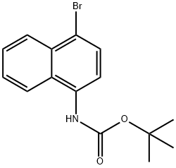 1-BOC-氨基-4-溴萘 结构式