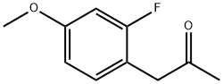 1-(2-氟-4-甲氧苯基)丙-2-酮 结构式