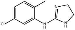 N-(2-Methyl-5-chlorophenyl)-4,5-dihydro-1H-imidazole-2-amine 结构式