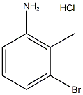 3-溴-2-甲基苯胺盐酸盐 结构式