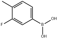 3-氟-4-甲基苯硼酸 结构式