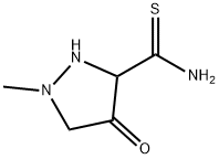 3-Pyrazolidinecarbothioamide,  1-methyl-4-oxo- 结构式